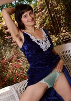 ATK Natural & Hairy: Altaira (Hairy and petite Altaira poses nude outside)