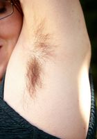 ATK Archives: Amber (Hairy babe Amber spreads her hairy pussy outdoors)