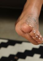 ATK Petites: Ariana Storm (Black model Ariana takes off her stockings)