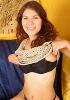 ATK Archives: Elena (Sexy hairy babe Elena teases with her feet and hairy beaver)