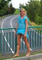 ATK Archives: Ellena (Tan babe Ellena gets naked and walks around town being a nudist)