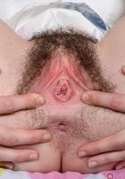 ATK Natural & Hairy: Emma Evins (Emma spreads her pink and hairy man pleaser.)