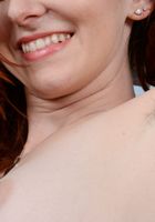 ATK Natural & Hairy: Emma Evins (Emma Evins squats down to split her hairy peach apart.)