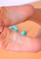 ATK Exotics: Gina Valentina (Gina shows off her sexy soles and cute toes.)