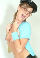 ATK Archives: Jules (Sexy coed Jules teases in her uniform and gets her pussy wet)