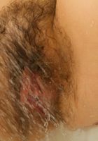 ATK Natural & Hairy: Agnea (Agnea in the shower, spraying her big hairy muff down.)