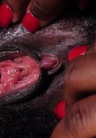 ATK Natural & Hairy: Kiana Love (Hairy Black model Kiana spreads her pussy)