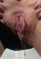 ATK Natural & Hairy: Lily LaBeau (Lilly pulling her panties off to show that hairy little snatch.)