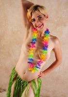 ATK Natural & Hairy: Milo Chase (Hairy babe Milo teases in her Hawaiian costume)