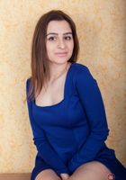 ATK Natural & Hairy: Monica (Monica in her blue dress)