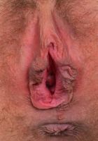 ATK Natural & Hairy: Nickey Huntsman (Nickey pulls off her shorts and gapes her hairy pink pussy.)