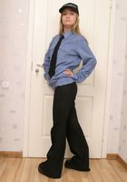 ATK Archives: Olga (Naughty coed Olga strips from her uniform and spreads her pussy)