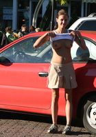 ATK Archives: Petra (Sexy brunette babe Petra strips and walks around town nude)