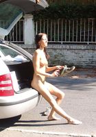 ATK Archives: Petra (Sexy brunette babe Petra strips and walks around town nude)