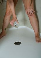 ATK Archives: Sinn Sage (Sexy babe Sinn Sage takes a pee in a glass and in the toilet.)