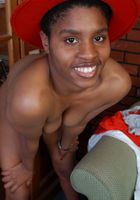 ATK Exotics: Samantha (Sexy black babe Samantha sfucking her hairy pussy with her dildo)