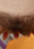 ATK Natural & Hairy: Sandrina (Sandrina strips down and spreads her tight hairy twat)