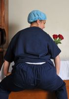 ATK Archives: Sardahna (Hairy Sardahna takes off her uniform)