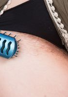 ATK Natural & Hairy: Sylvia Sinclair (Sylvia combs her muff then spreads it open wide)