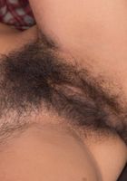 ATK Natural & Hairy: Vivi Marie (Vivi brushes her big hairy muff.)