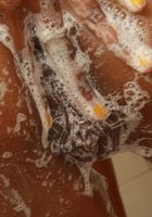 ATK Exotics: Zsa Zsa (black model Zsa Zsa gets her tits wet)